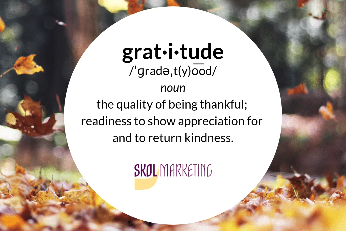 skol gratitude skol marketing, minneapolis MN